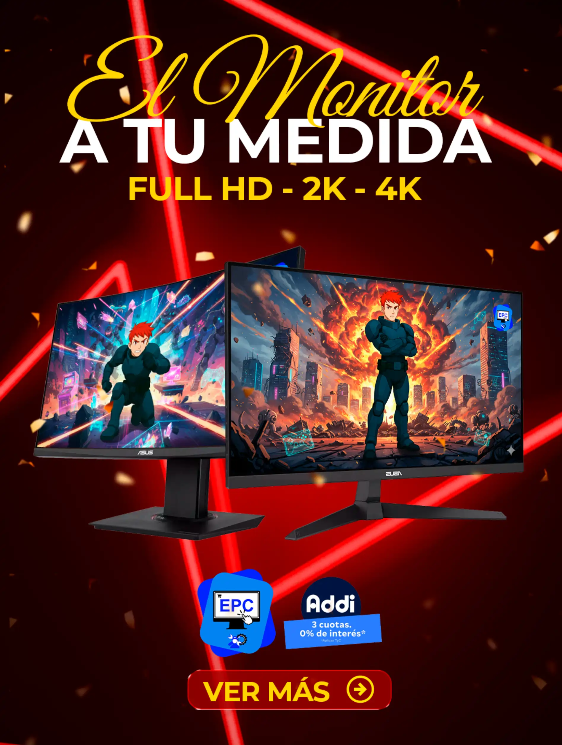 Venta de monitores a tu medida